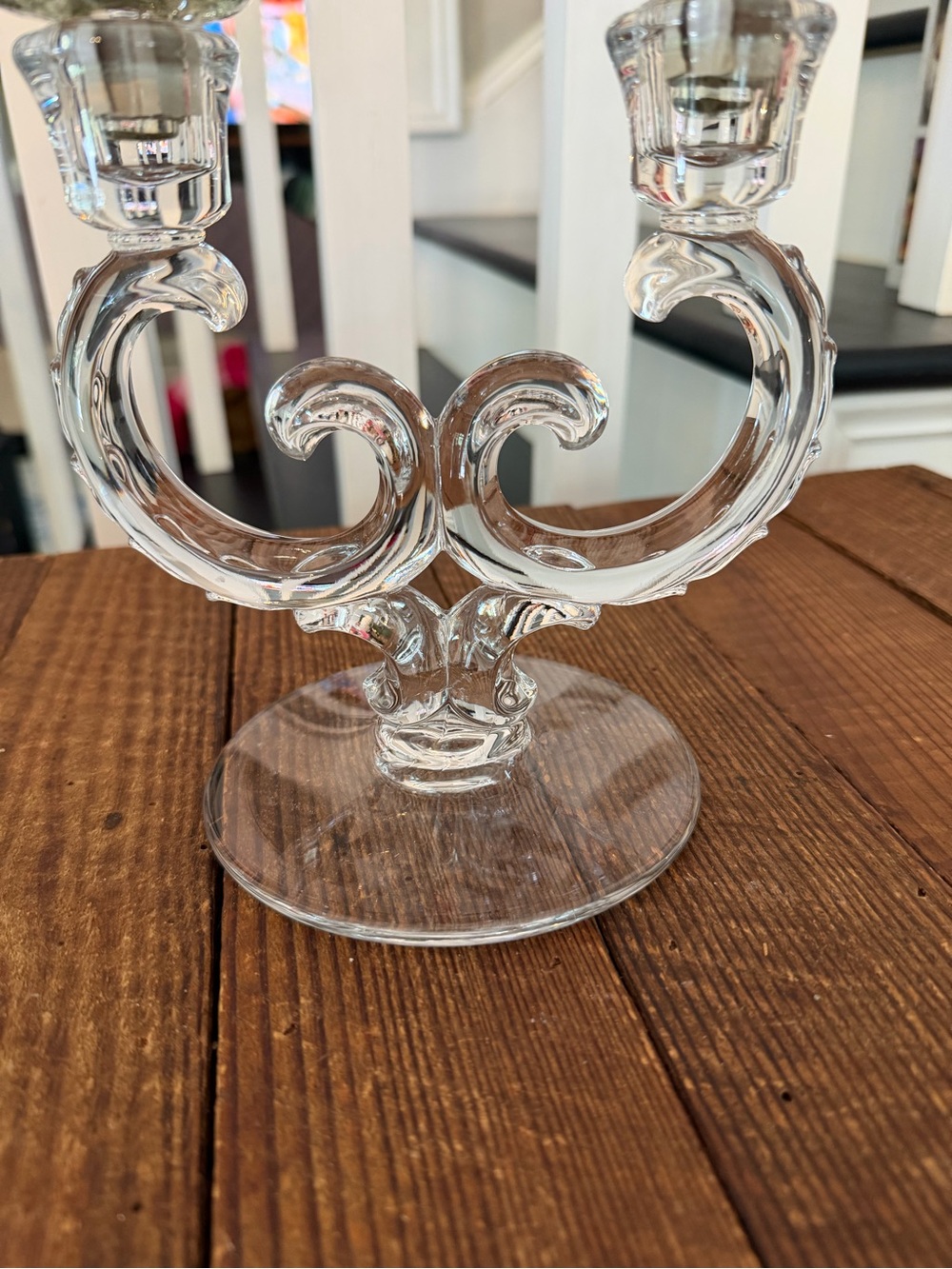 Vintage Clear Glass Double Votive Candle Holder - Picture 4 of 6